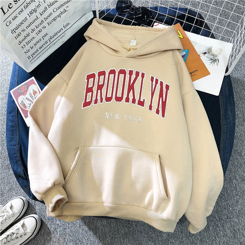 Dameshoodie met stijlvolle Brooklyn-opdruk