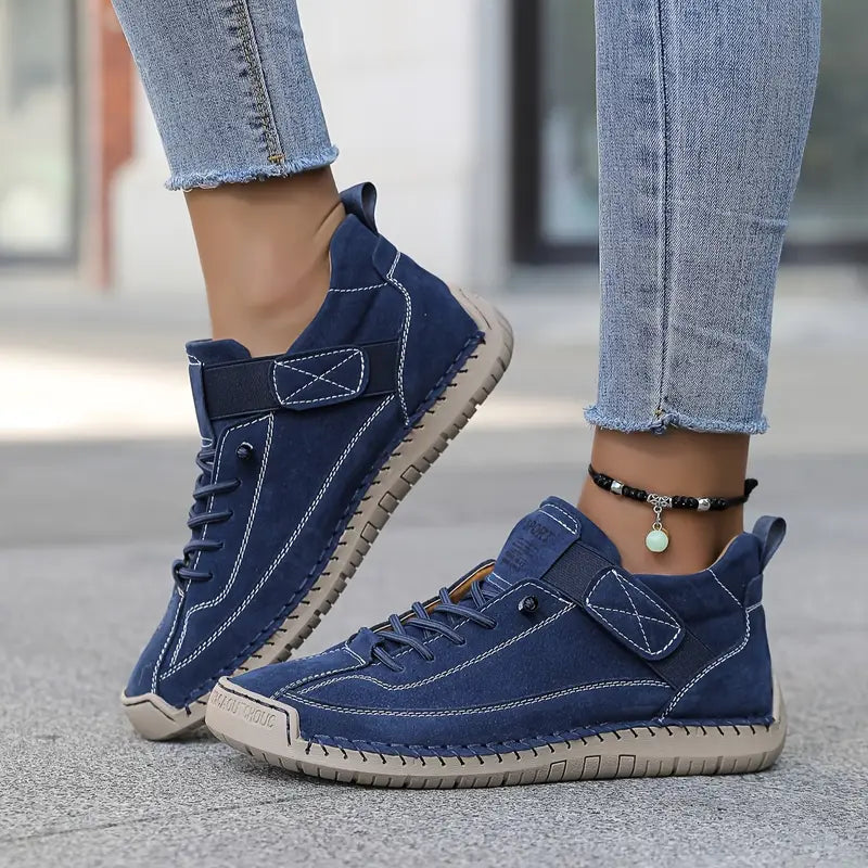 Damesneakers met orthopedische zool en elastische inzetten
