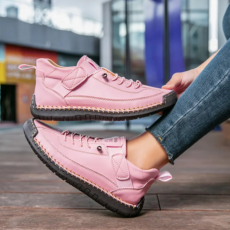 Damesneakers met orthopedische zool en elastische inzetten