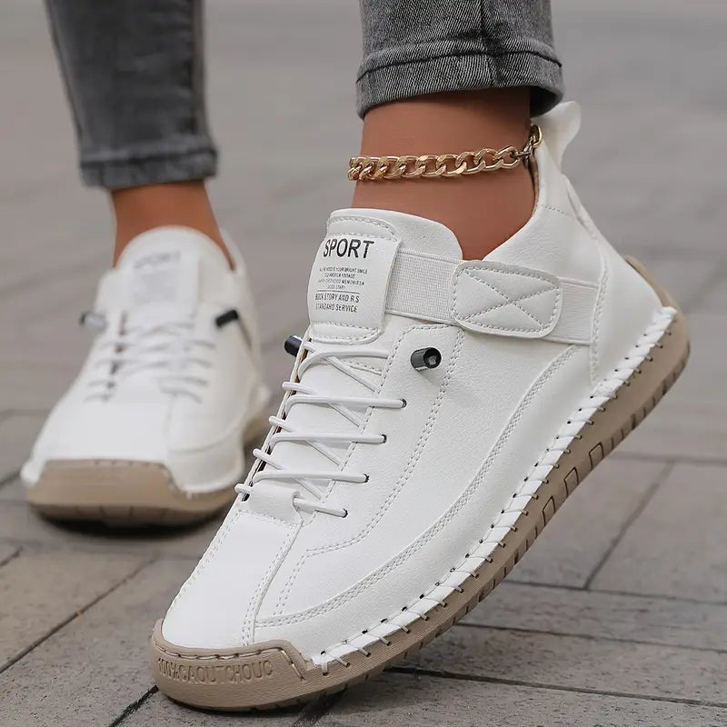 Damesneakers met orthopedische zool en elastische inzetten