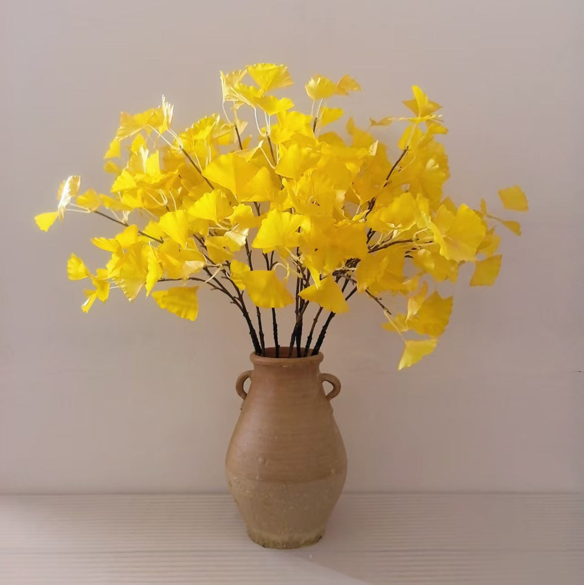 Decoratieve ginkgo biloba-tak