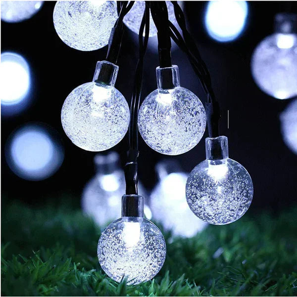 Decoratieve Solar Lichtslinger voor Buiten – Elegant Design en Automatisch Opladen op Zonne-energie
