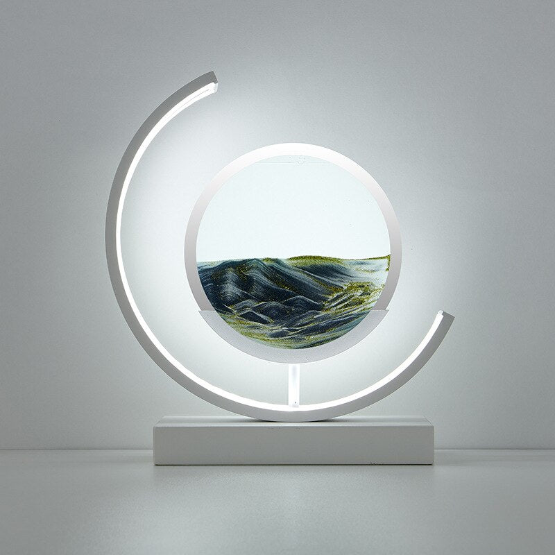 Deep Sea Sandscapes: Verlichte zandkunst voor een rustgevend interieur