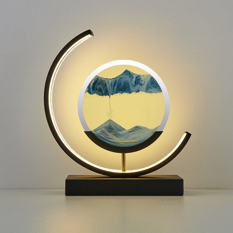 Deep Sea Sandscapes: Verlichte zandkunst voor een rustgevend interieur