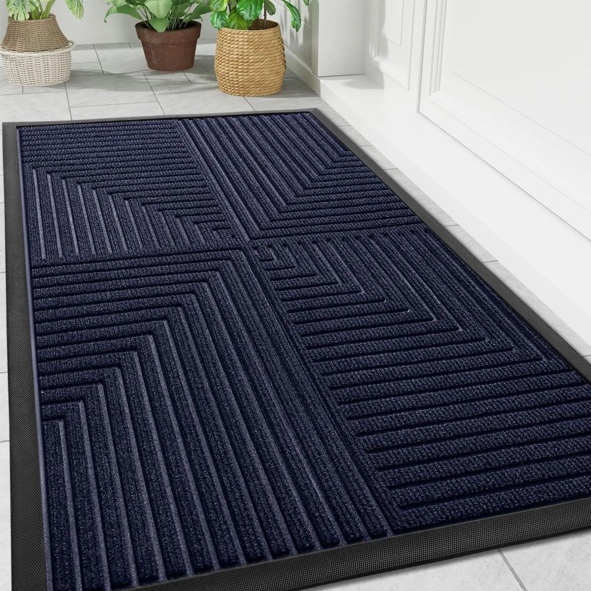 Deurmat met antislip achterzijde en vuilopvangende werking
