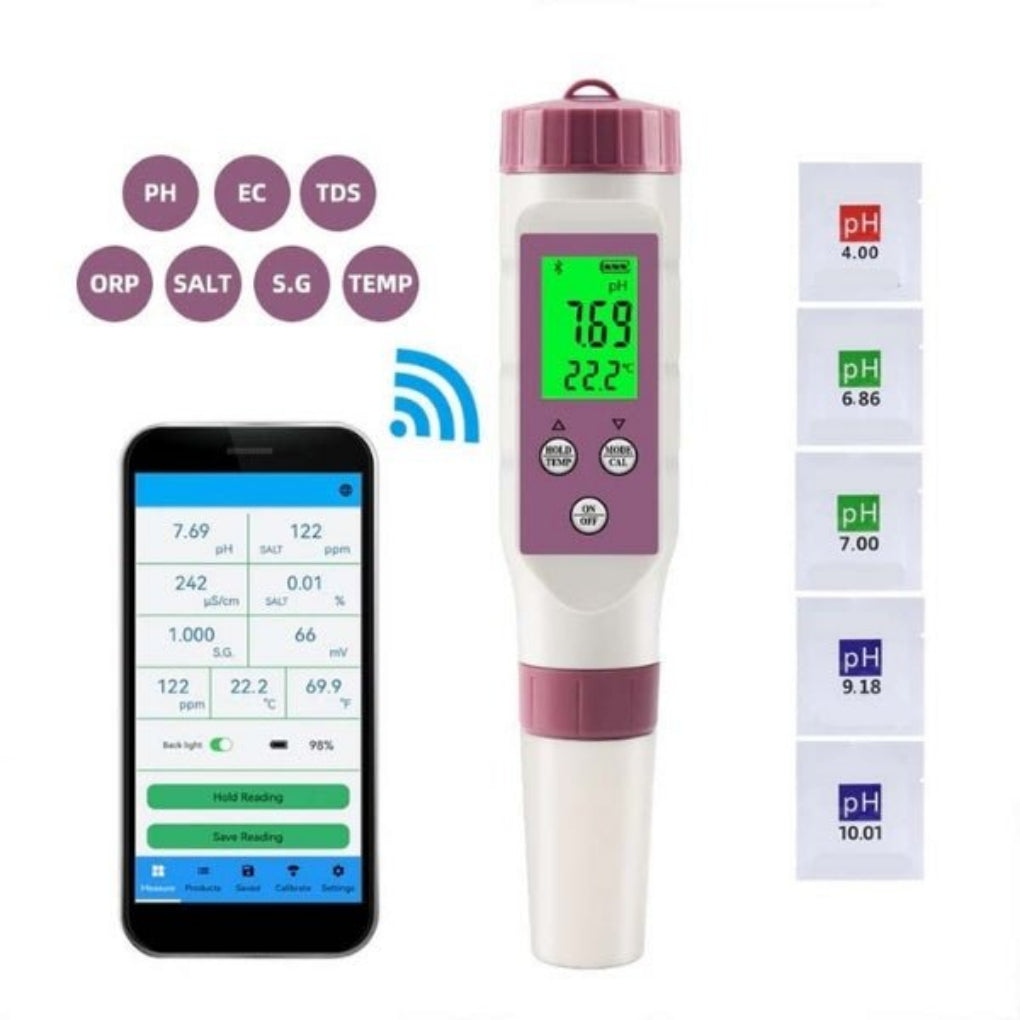 Digitale zwembadwatertester – slimme analyzer met app-ondersteuning