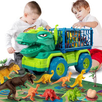 Dinosaurus transportvrachtwagen en speelfiguren speelset voor kinderen