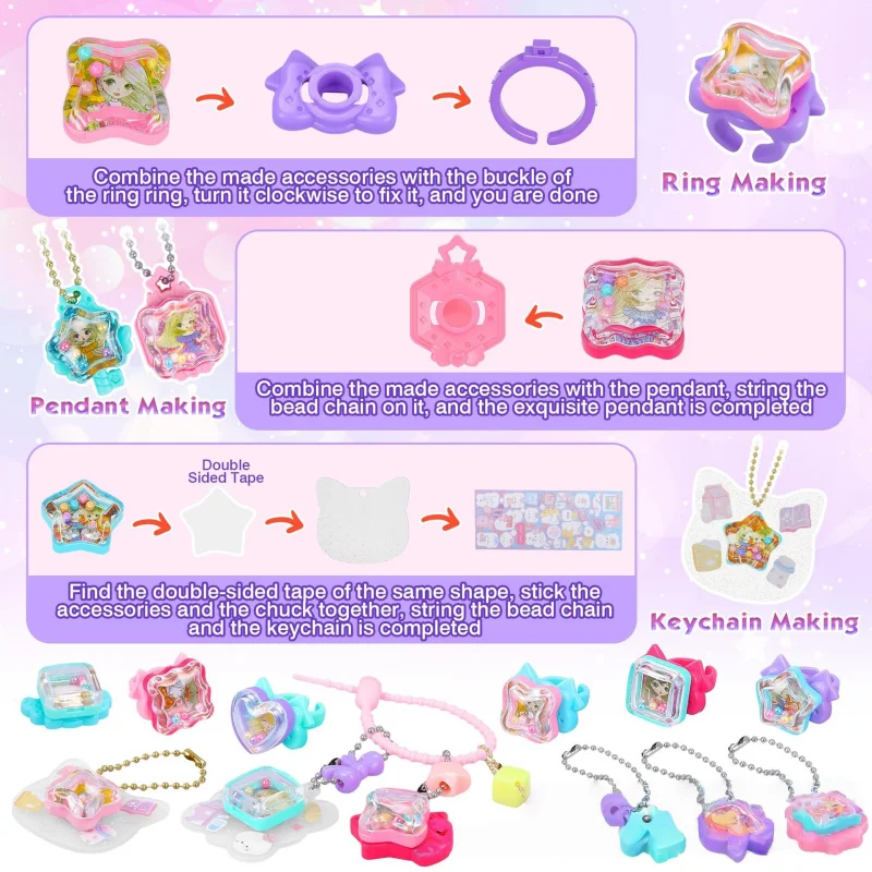 DIY 3D-stickers en sieraden knutselset voor kinderen