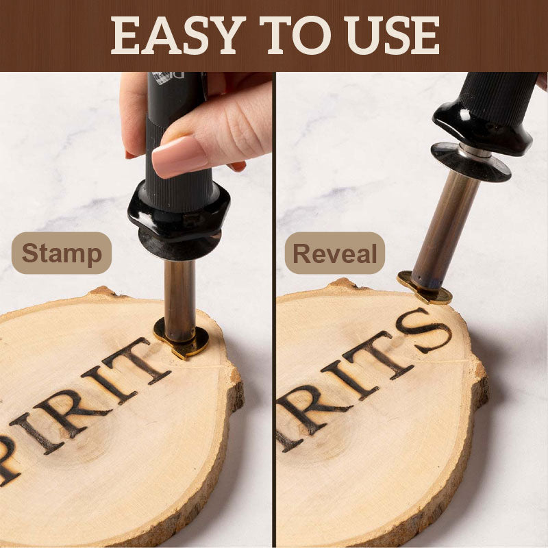 DIY-set voor het branden en graveren van letters en cijfers