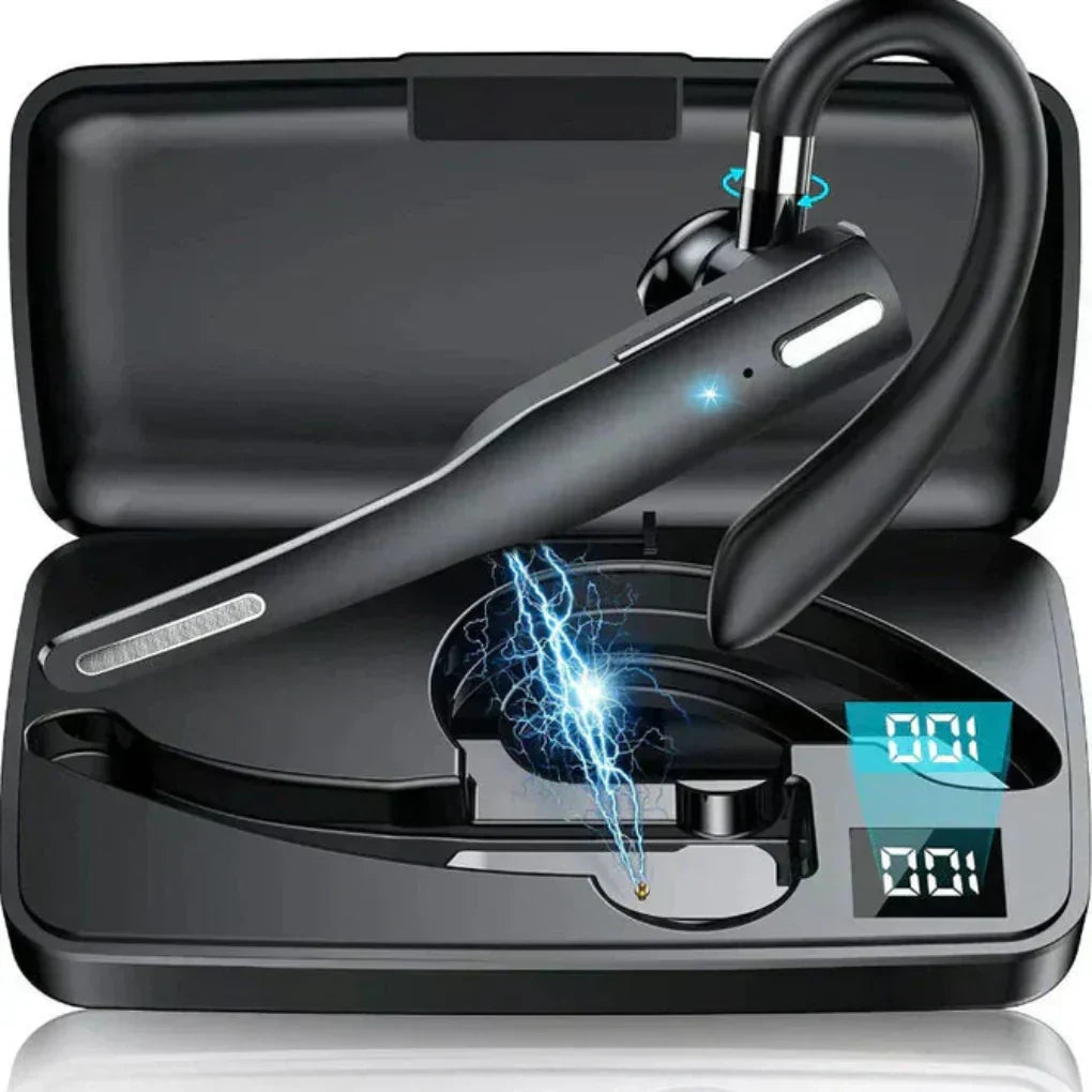 Draadloze Bluetooth 5.1 Earpiece met Oorhaak en Ruisonderdrukking