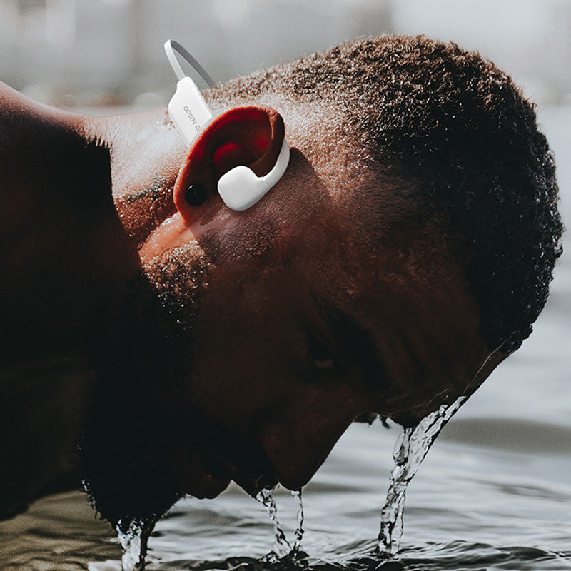 Draadloze bone conduction Bluetooth-koptelefoon met IPX5-certificering