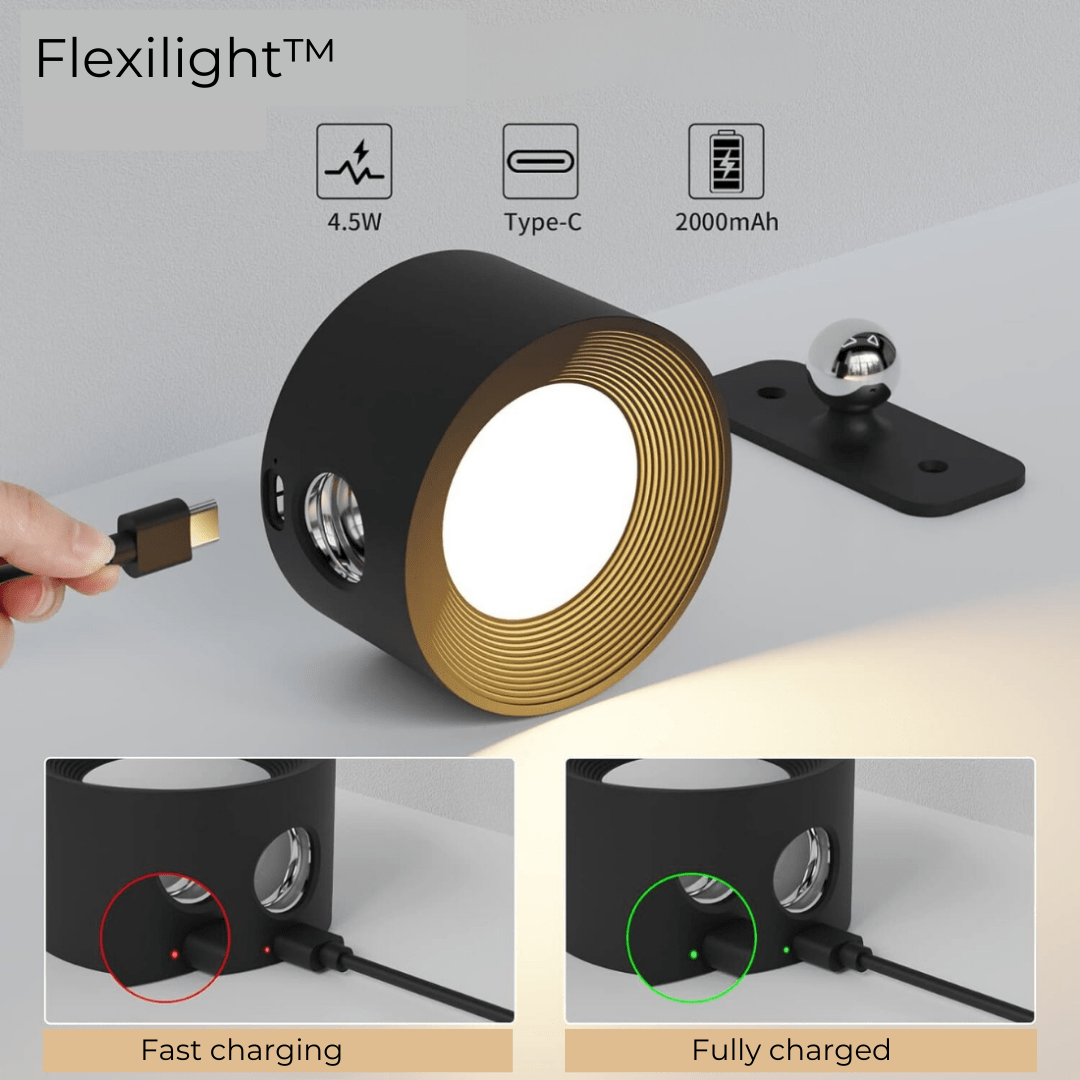 Draadloze LED Wandlamp met Touchbediening & 360° Draaibaar