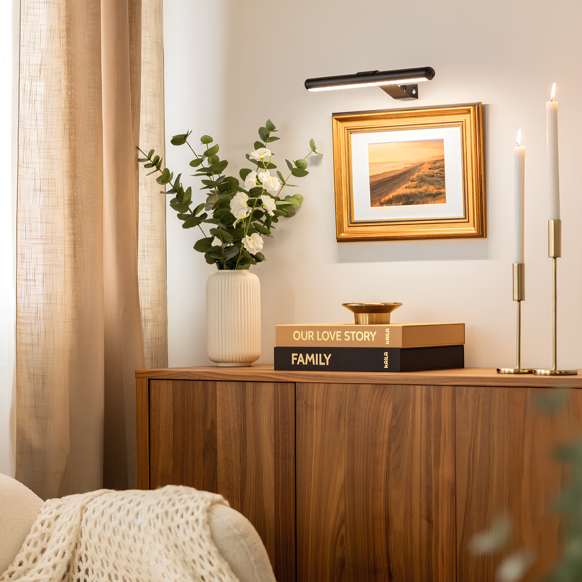 Draadloze ledlamp met verstelbare stralingshoek, aluminium en ijzer, 3 lichtkleuren, usb-c-oplaadbaar