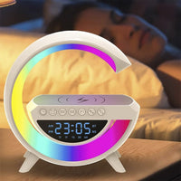 Draadloze oplader met bluetooth speaker en RGB-lamp