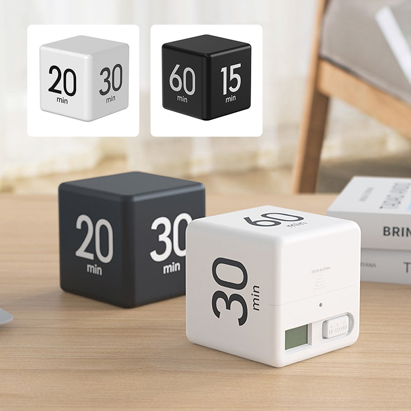 Draagbare Digitale Kubus Timer met Countdown-Alarm voor Productiviteit