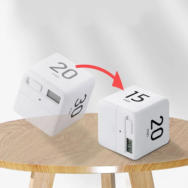 Draagbare Digitale Kubus Timer met Countdown-Alarm voor Productiviteit