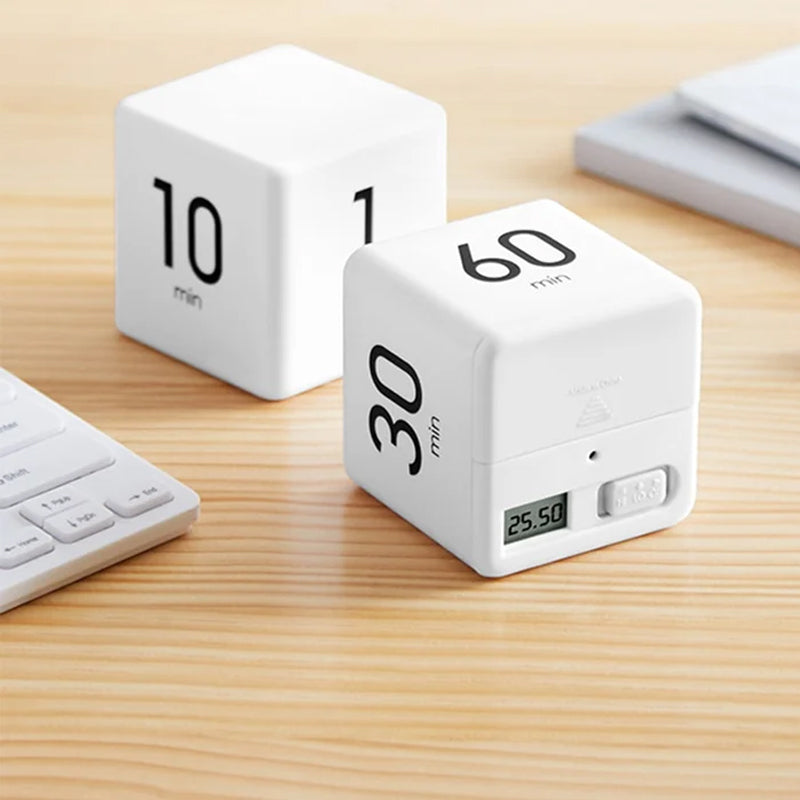 Draagbare Digitale Kubus Timer met Countdown-Alarm voor Productiviteit