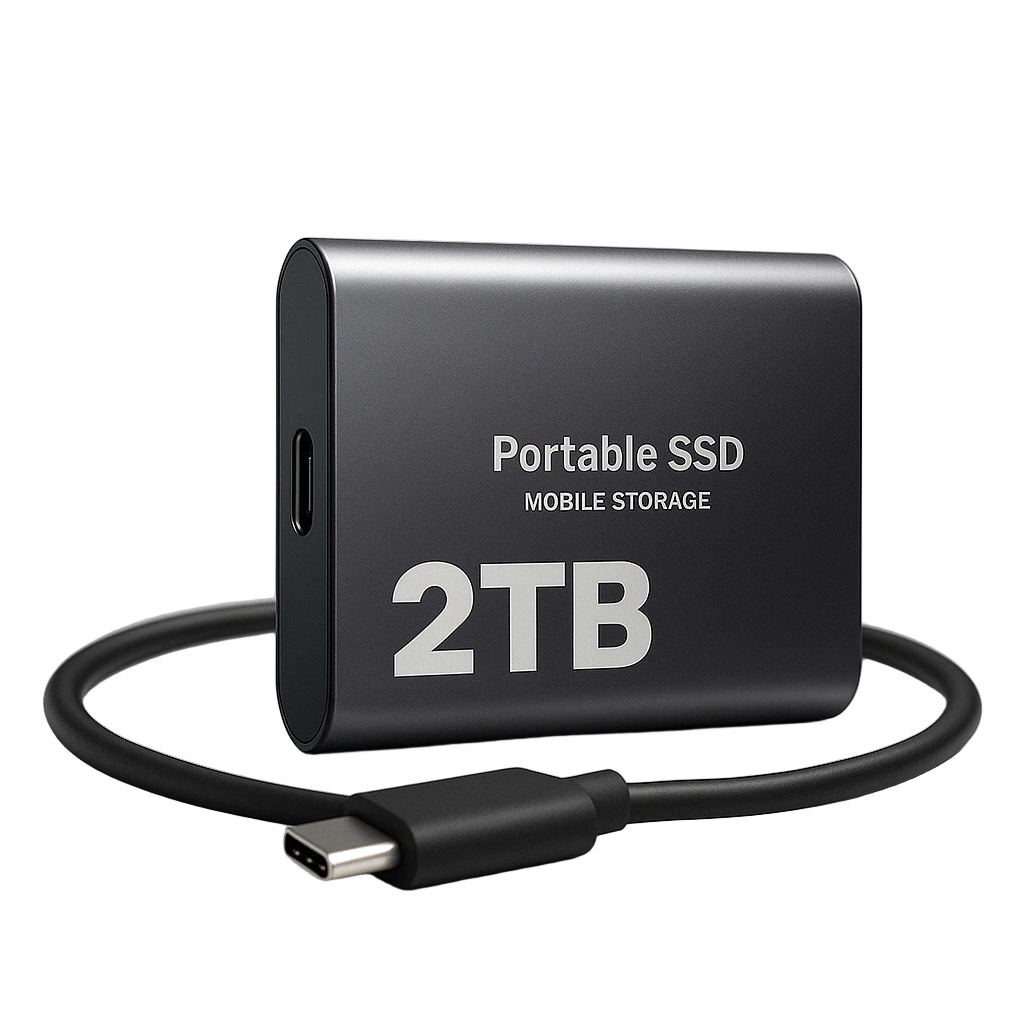 Draagbare harde schijf – snelle SSD in een compact design