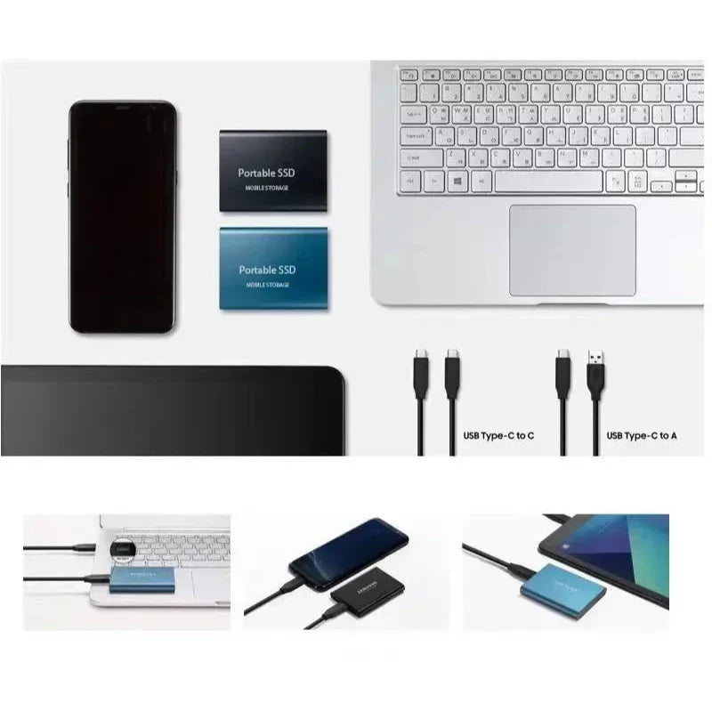 Draagbare harde schijf – snelle SSD in een compact design