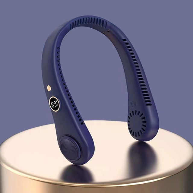 Draagbare nekventilator met koeling en 5 snelheden - bladloos ontwerp voor unisex