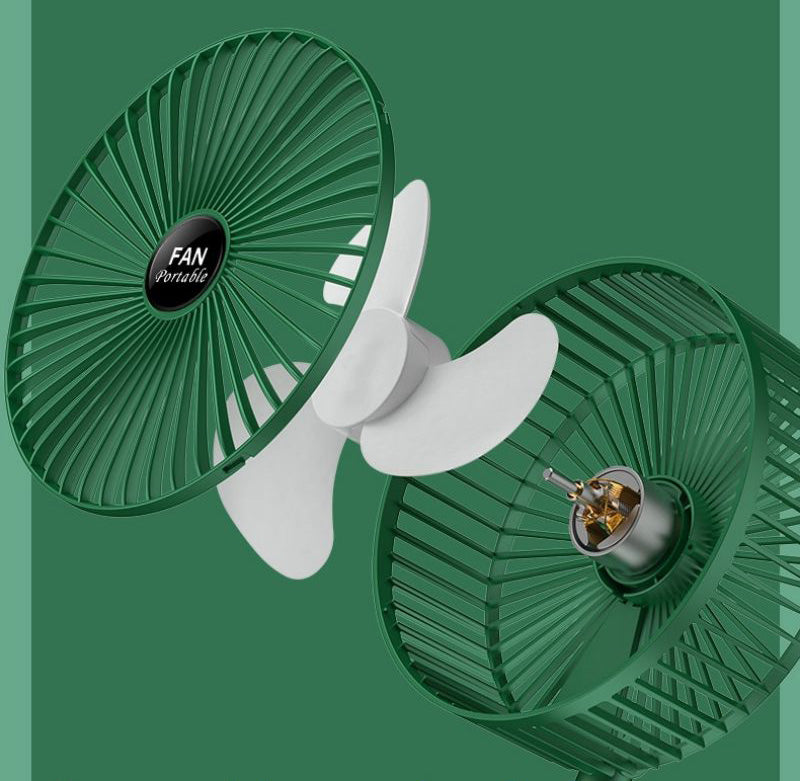Draagbare oplaadbare ventilator met 3 snelheden
