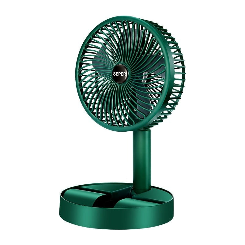 Draagbare oplaadbare ventilator met 3 snelheden