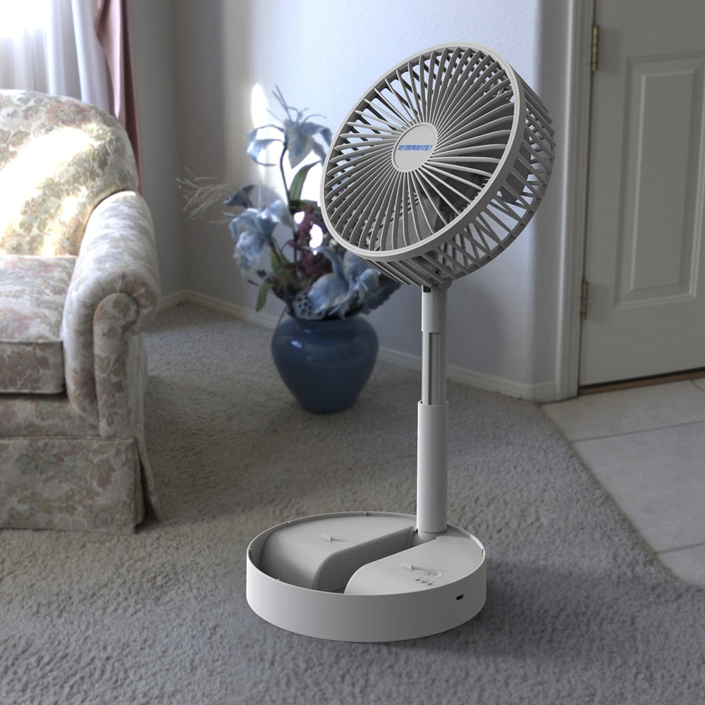 Draagbare oplaadbare ventilator met 3 snelheden