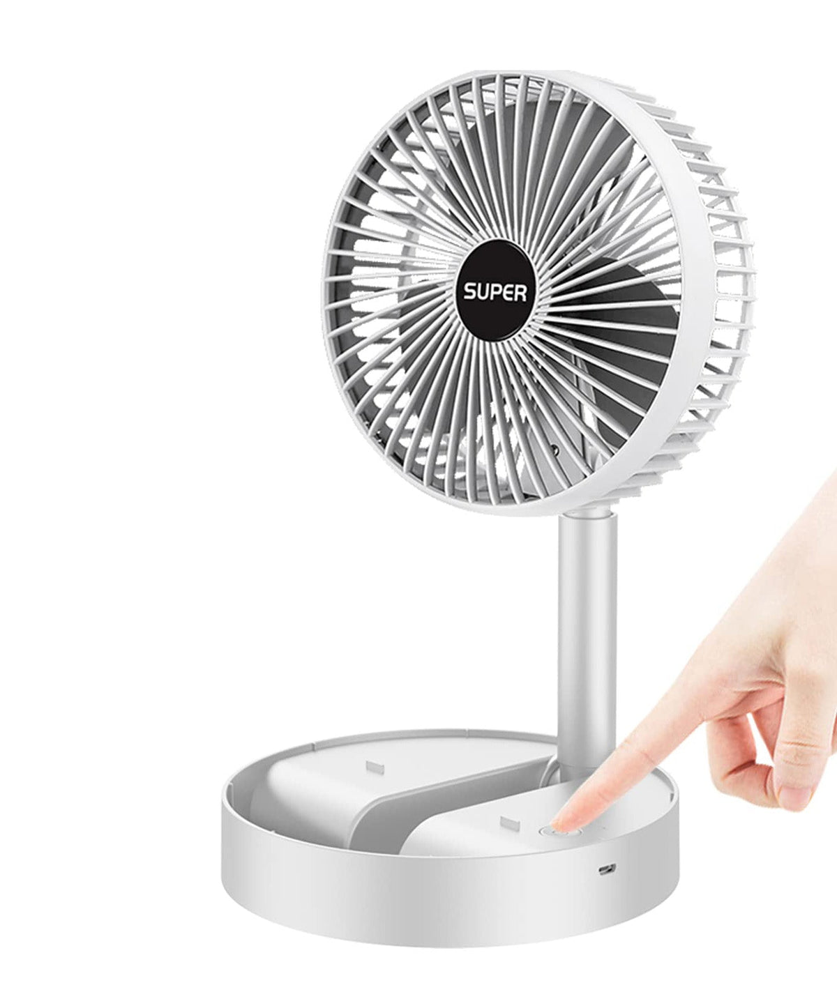 Draagbare oplaadbare ventilator met 3 snelheden