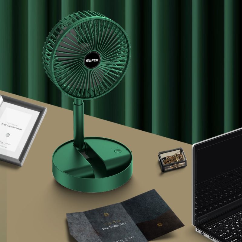 Draagbare oplaadbare ventilator met 3 snelheden