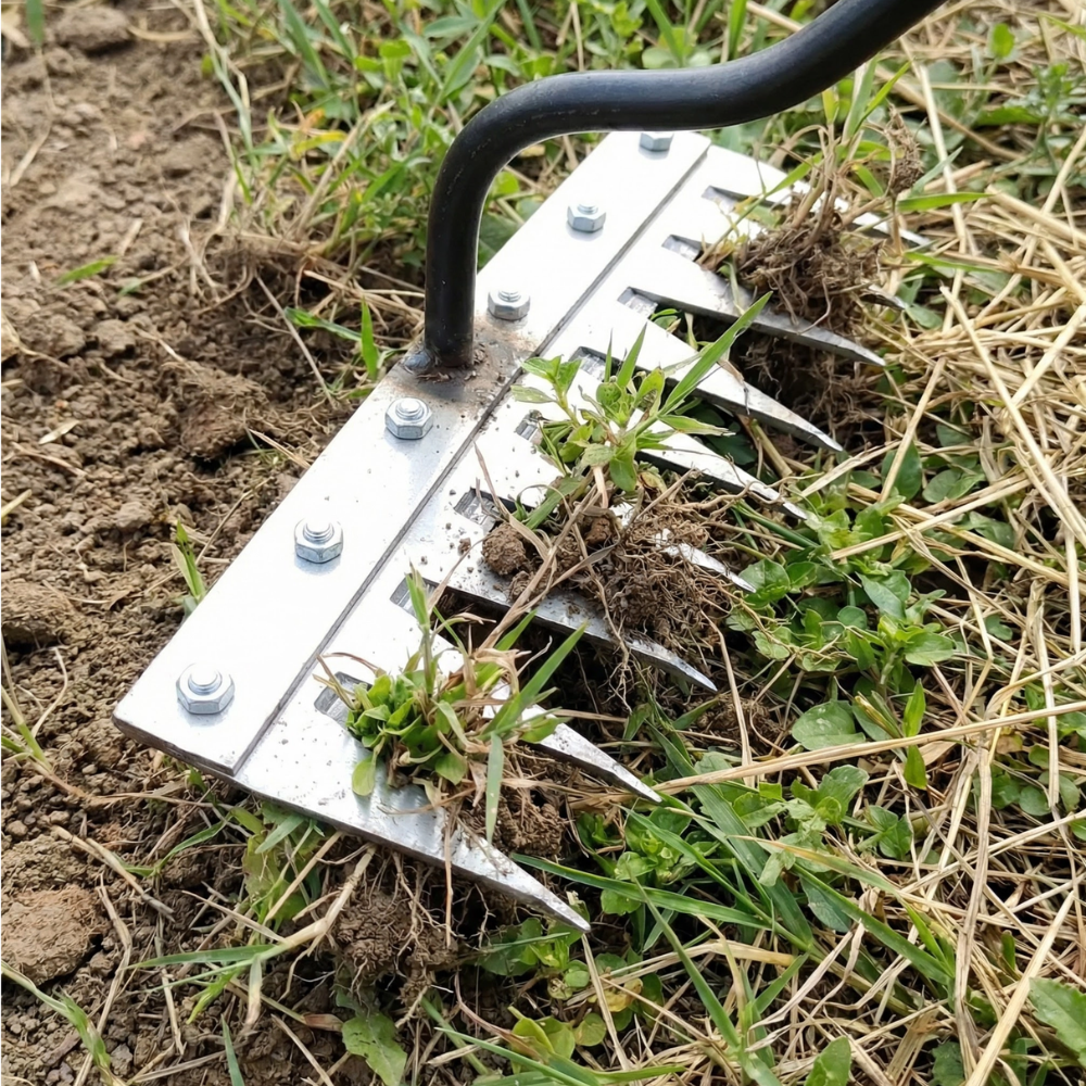 Duurzame Stalen Tuinhark voor Wieden en Grondbewerking