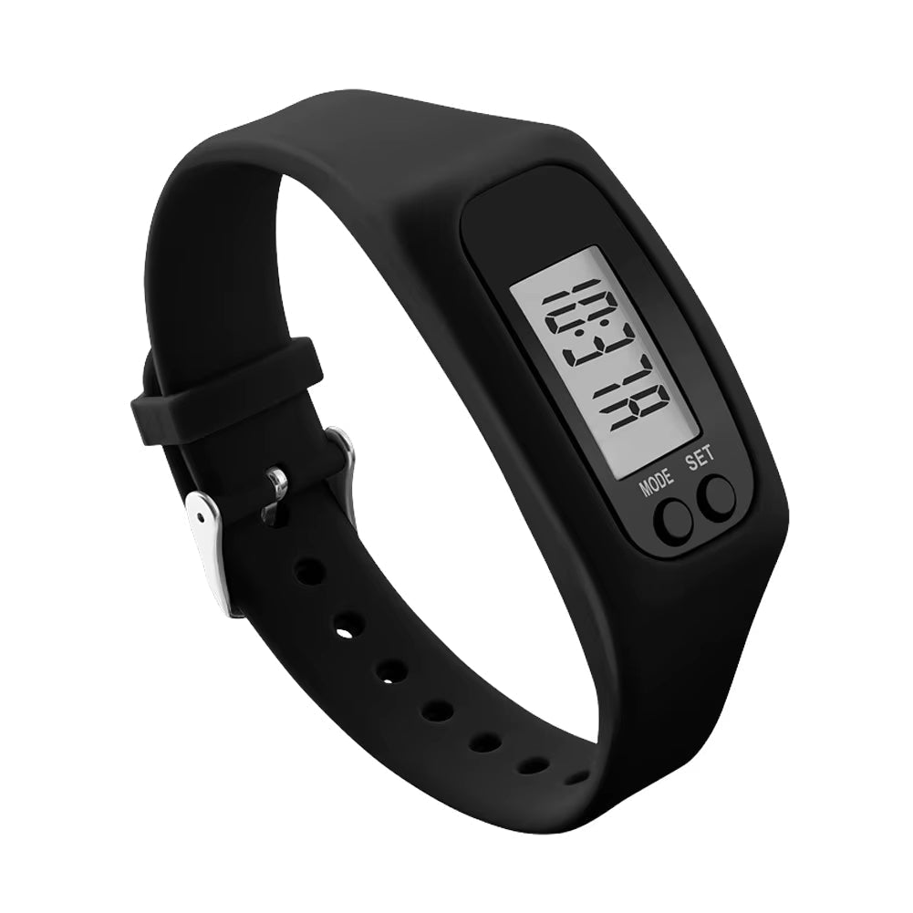Eenvoudig horloge met stappenteller