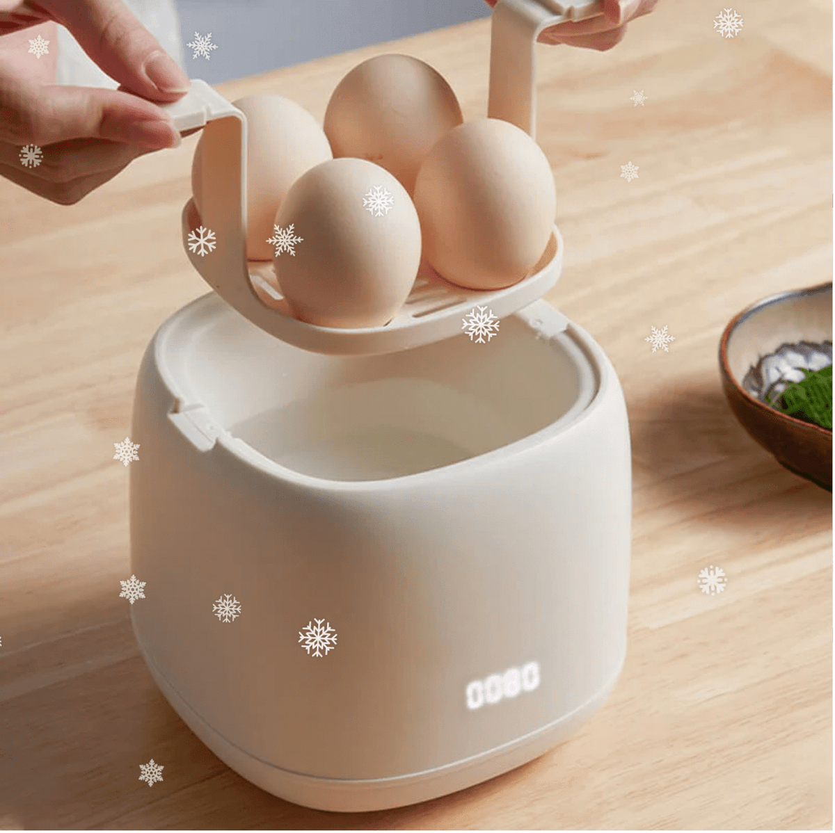 Eierkoker met zes programma's – snel en nauwkeurig koken – perfect voor dagelijks gebruik