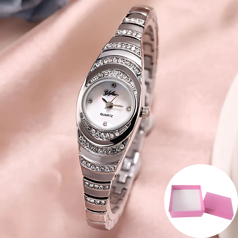 Elegant Horloge: Elegant Modern Dameshorloge Met Cadeauverpakking