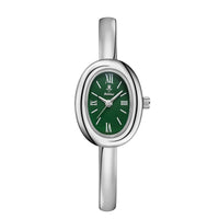 Elegant ovaal bangle horloge: Modern en klassiek
