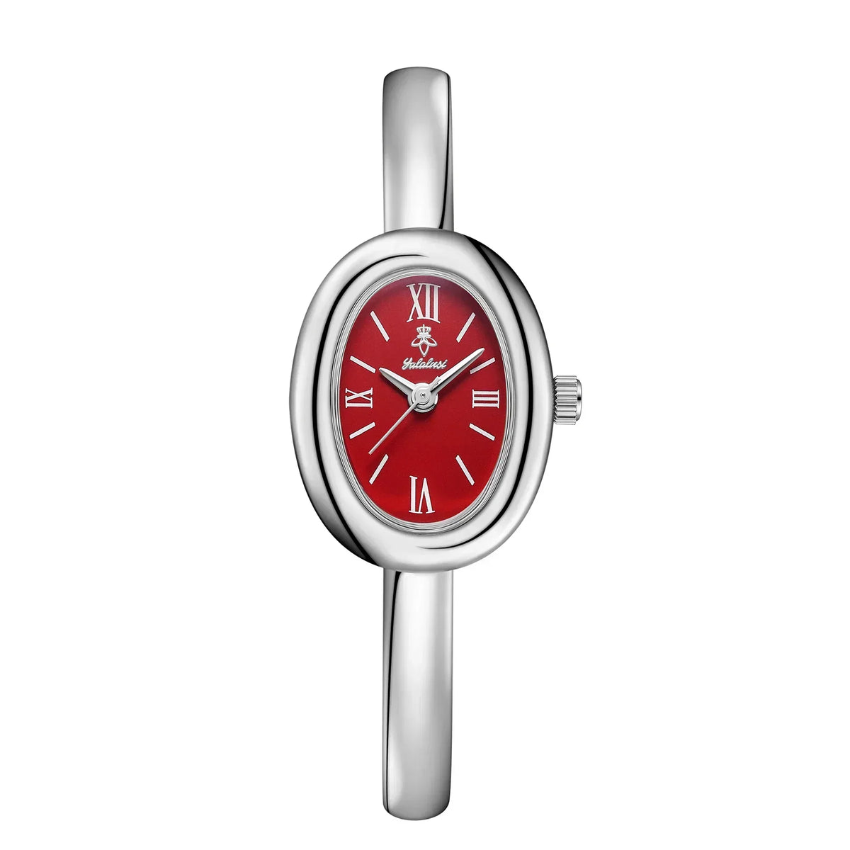 Elegant ovaal bangle horloge: Modern en klassiek