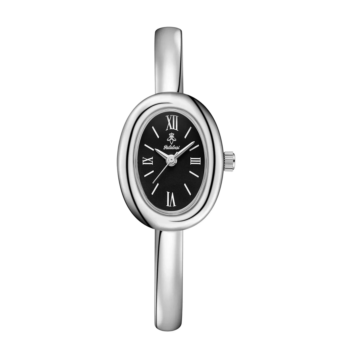 Elegant ovaal bangle horloge: Modern en klassiek