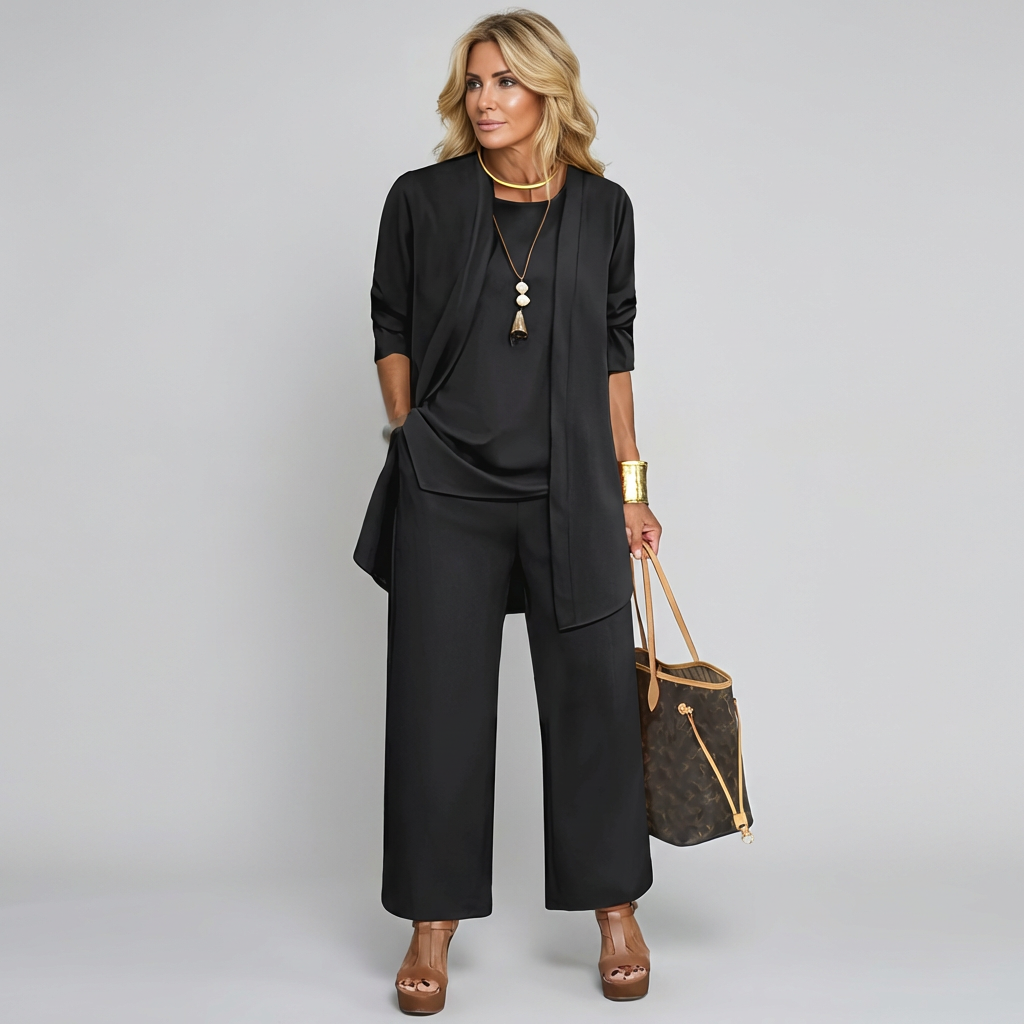 Elegante driedelige set voor dames voor elke gelegenheid