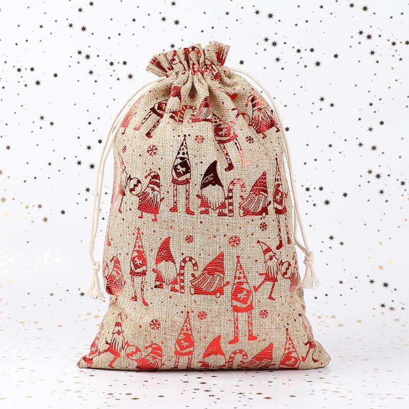 Elegante en milieuvriendelijke stoffen kerstcadeauzak