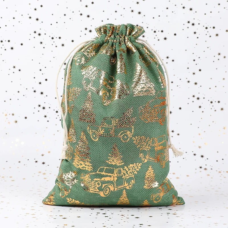 Elegante en milieuvriendelijke stoffen kerstcadeauzak