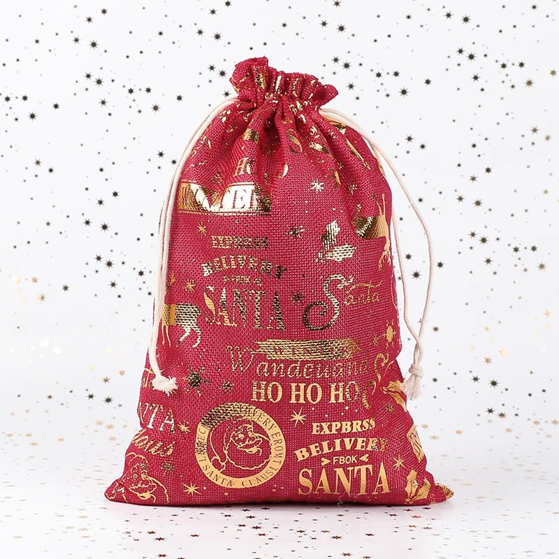 Elegante en milieuvriendelijke stoffen kerstcadeauzak