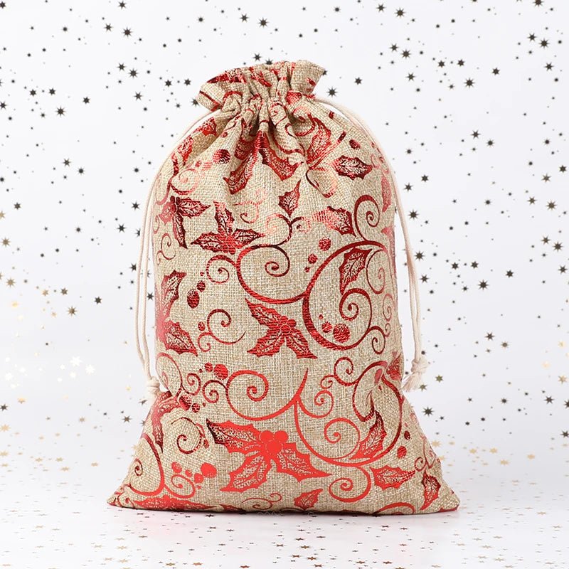 Elegante en milieuvriendelijke stoffen kerstcadeauzak