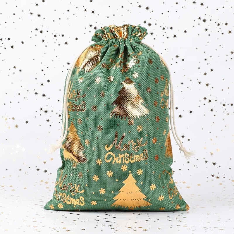 Elegante en milieuvriendelijke stoffen kerstcadeauzak