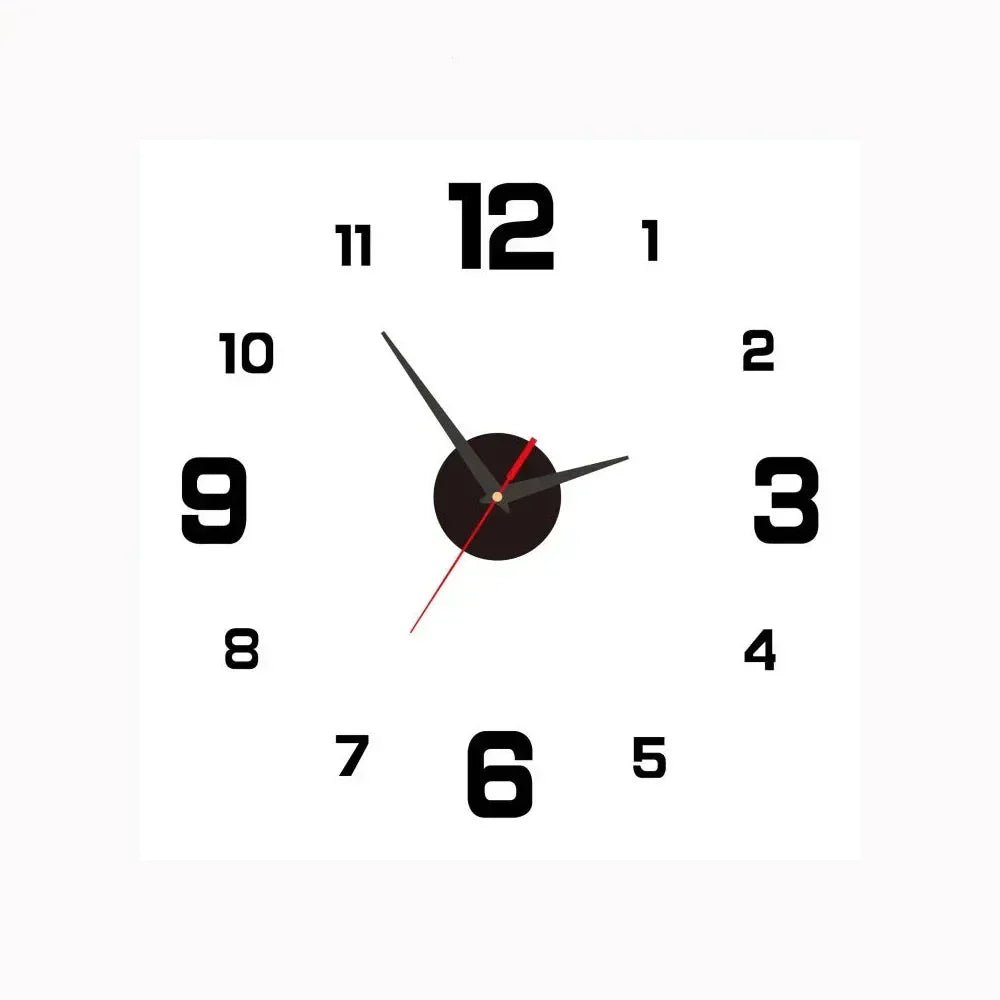 Elegante en Stille Wandklok Geschikt voor Elke Ruimte – Stil Quartz Mechanisme – Modern en Stijlvol Design Dat overal Past