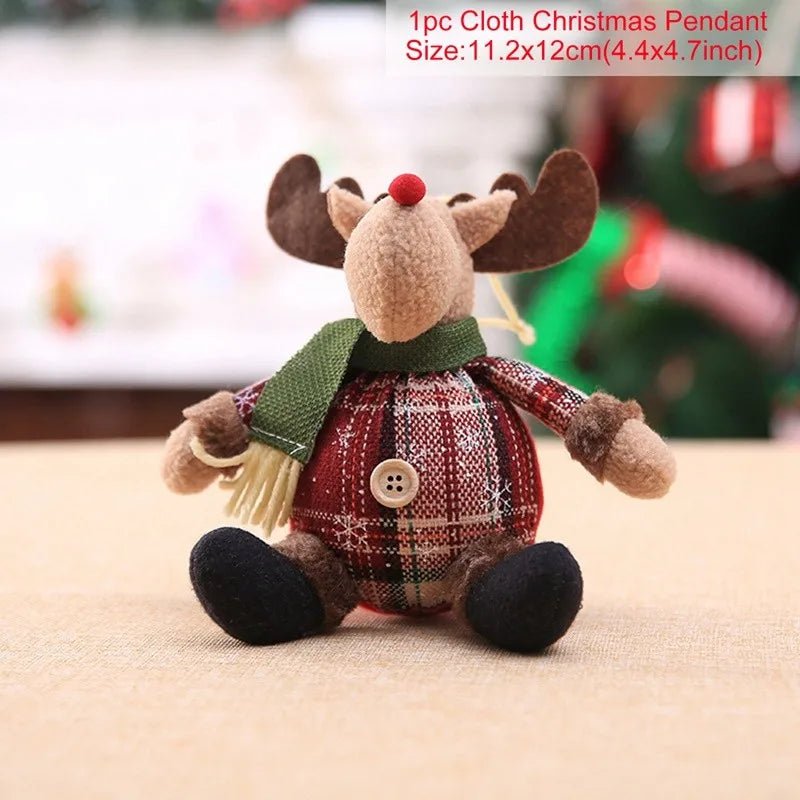 Elegante kerstmanpop – Gedetailleerd vormgegeven outfit, warm expressief gezicht