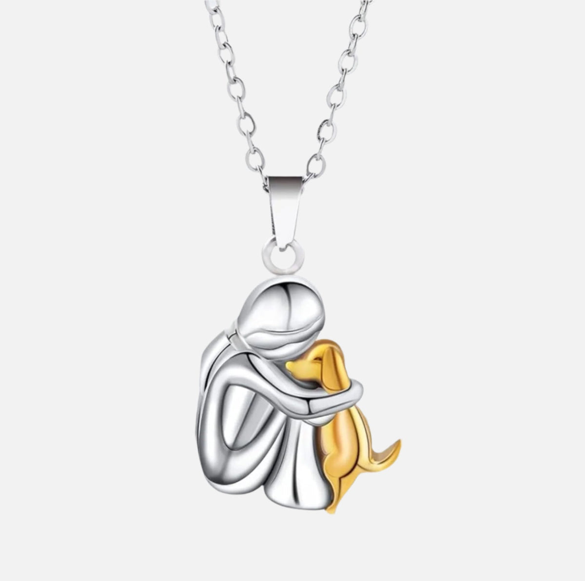 Elegante Ketting met Omhelzing-Hanger - Stijlvol Sieraad