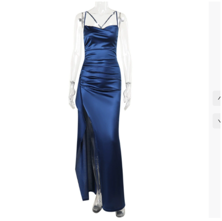 Elegante maxi-jurk met hoge split