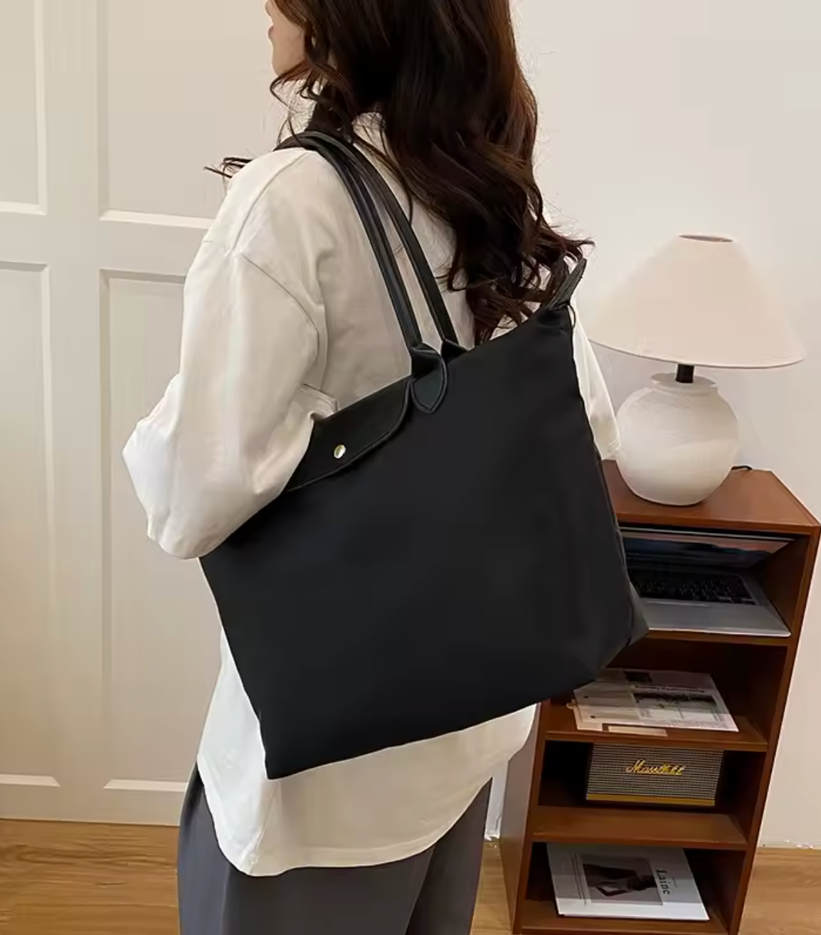 Elegante opvouwbare tote bag voor dagelijks gebruik