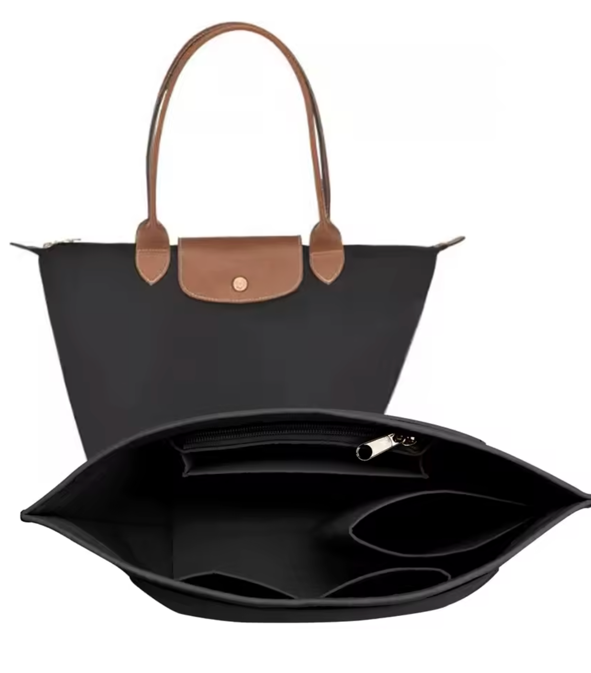 Elegante opvouwbare tote bag voor dagelijks gebruik