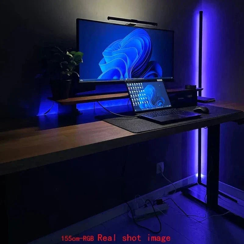 Elegante RGB Hoeklamp met Afstandsbediening – Moderne Verlichting