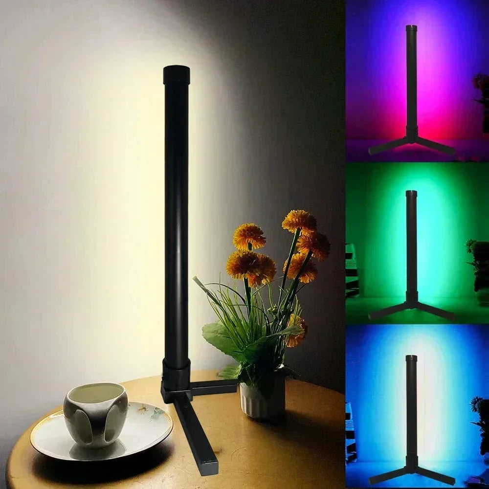 Elegante RGB Hoeklamp met Afstandsbediening – Moderne Verlichting